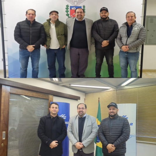 Prefeito Luiz Gustavo Maior Bono visita SESA e Sanepar