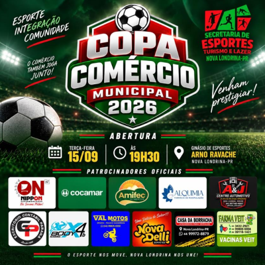 Copa Comércio começa na próxima terça-feira com 15 equipes e muita expectativa no Ginásio Arno Ravache
