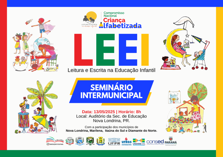 Secretaria Municipal de Educação promoverá o Seminário Intermunicipal de Leitura e Escrita na Educação Infantil (LEEI)