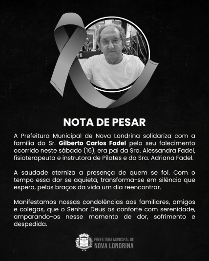 Nota de Pesar 🖤